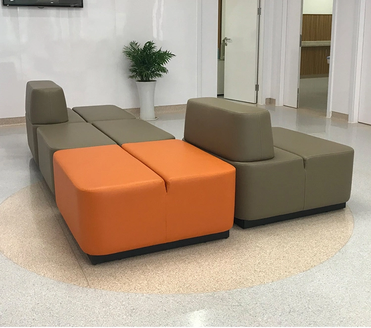 Customized Modular Public Furniture Waiting Rest Area Combination Bench Sleeper Recliner Office Sofa