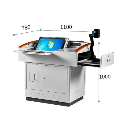 Advanced Foldable Smart Lectern Manufacture Classroom Digital Podium Multimedia Platform