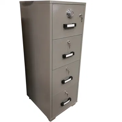 Fire Resistant Filing Cabinet with 4 Drawer for Office Use, Fireproof 4 Drawer Storage Cabinet, 4 Drawer File Cabinet