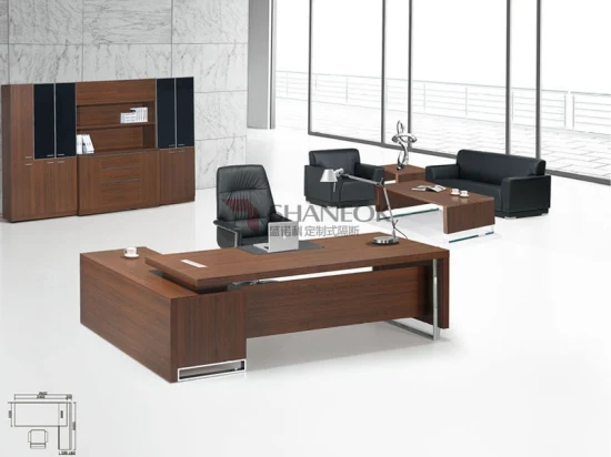 Factory Wholesale Luxury Wooden Executive Table for Boss Office Furniture